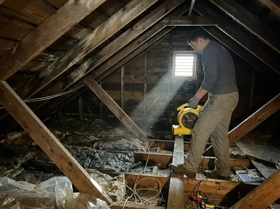 attic-water-damage-drying-proc-007 — frequently asked questions, Emergency Water Extraction & 24/7 Flood Response in Landove…
